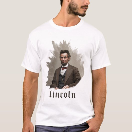 Abraham Lincoln Portrait Art T-Shirt (Vorderseite)