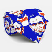 Abraham Lincoln Portrait - Grafik Krawatte (Gerollt)