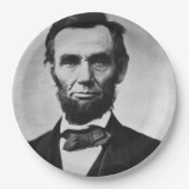 Abraham Lincoln Portrait Pappteller (Vorderseite)