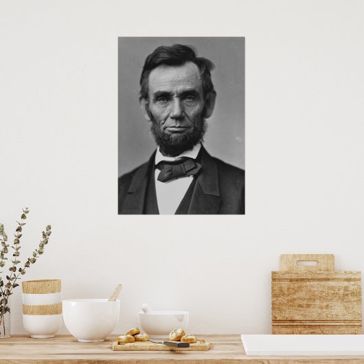Abraham Lincoln Portrait Poster (Küche)