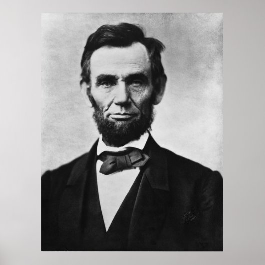 Abraham Lincoln Portrait Poster (Vorne)