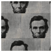 Abraham Lincoln Portrait Stoff (Nahaufnahme)