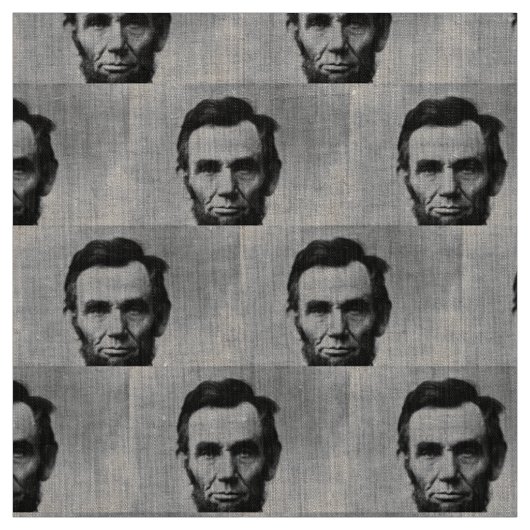 Abraham Lincoln Portrait Stoff (Muster)