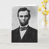 Abraham Lincoln Portrait von Alexander Gardner Karte (Gelbe Blume)