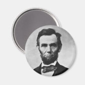 Abraham Lincoln Portrait von Alexander Gardner Magnet (Vorderseite/Rückseite)