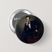 Abraham Lincoln Portrait von George Healy Button (Vorne & Hinten)