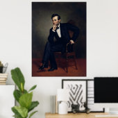 Abraham Lincoln Portrait von George Healy Poster (Heimbüro)
