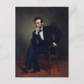 Abraham Lincoln Portrait von George Healy Postkarte (Vorderseite)