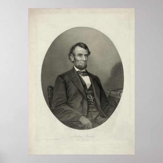 ABRAHAM LINCOLN Portrait von J.H. Bufford & Sons Poster (Vorne)