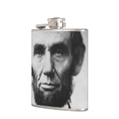 Abraham-Lincoln-Porträt Flachmann (Links)