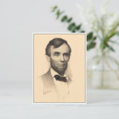 Abraham-Lincoln-Porträt Postkarte (Stehend Vorderseite)