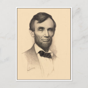 Abraham-Lincoln-Porträt Postkarte