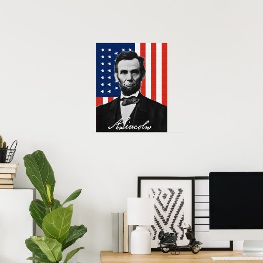 Abraham Lincoln Poster (Heimbüro)