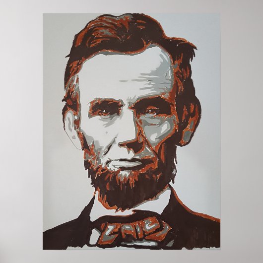Abraham Lincoln Poster hier ist ein Wärter (Vorne)