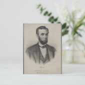Abraham Lincoln Postkarte (Stehend Vorderseite)
