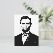 Abraham Lincoln Postkarte (Stehend Vorderseite)