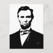 Abraham Lincoln Postkarte (Vorderseite)