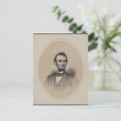 Abraham Lincoln Postkarte (Stehend Vorderseite)