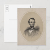 Abraham Lincoln Postkarte (Vorne/Hinten)