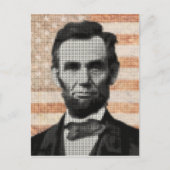 Abraham Lincoln Postkarte (Vorderseite)