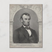 Abraham Lincoln Postkarte (Vorderseite)