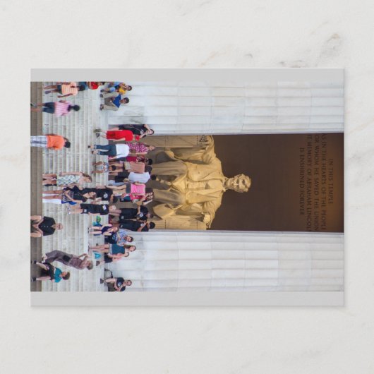 Abraham Lincoln Postkarte (Vorderseite)
