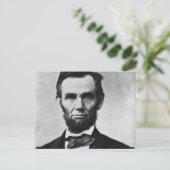 Abraham Lincoln Postkarte (Stehend Vorderseite)
