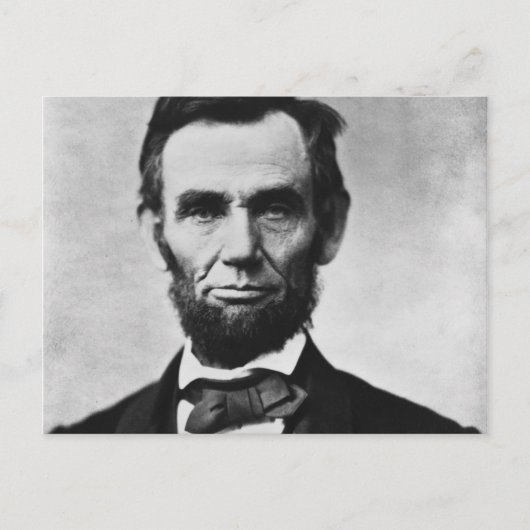 Abraham Lincoln Postkarte (Vorderseite)