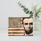 Abraham Lincoln Postkarte (Stehend Vorderseite)