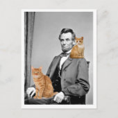 Abraham Lincoln Postkarte (Vorderseite)