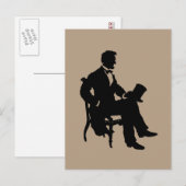 Abraham Lincoln Postkarte (Vorne/Hinten)