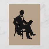 Abraham Lincoln Postkarte (Vorderseite)