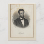 Abraham Lincoln Postkarte (Vorderseite)