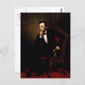 Abraham Lincoln Postkarte (Vorne/Hinten)