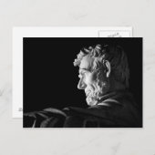 Abraham Lincoln Postkarte (Vorne/Hinten)