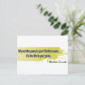 Abraham Lincoln Postkarte (Stehend Vorderseite)