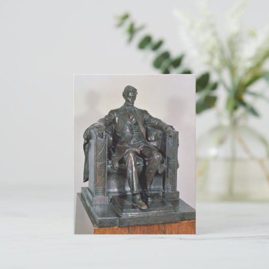 Abraham Lincoln Postkarte (Stehend Vorderseite)