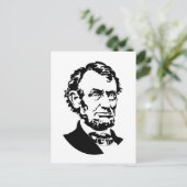 Abraham Lincoln Postkarte (Stehend Vorderseite)