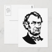 Abraham Lincoln Postkarte (Vorne/Hinten)