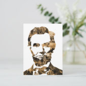 Abraham Lincoln Postkarte (Stehend Vorderseite)