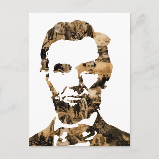 Abraham Lincoln Postkarte (Vorderseite)