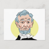 Abraham Lincoln Postkarte (Vorderseite)