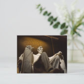 Abraham Lincoln Postkarte (Stehend Vorderseite)