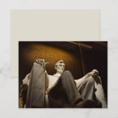 Abraham Lincoln Postkarte (Vorne/Hinten)