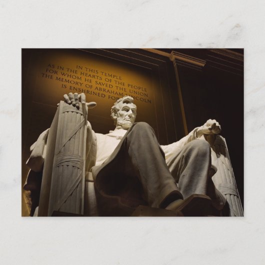 Abraham Lincoln Postkarte (Vorderseite)