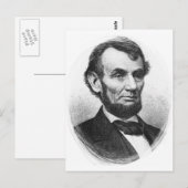 Abraham Lincoln Postkarte (Vorne/Hinten)