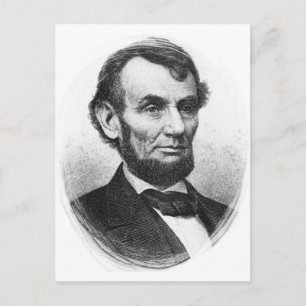 Abraham Lincoln Postkarte