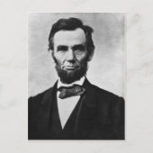 Abraham Lincoln Postkarte (Vorderseite)