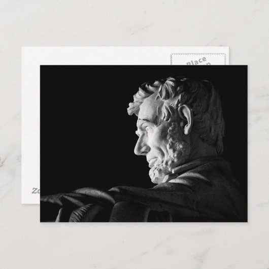 Abraham Lincoln Postkarte (Vorne/Hinten)