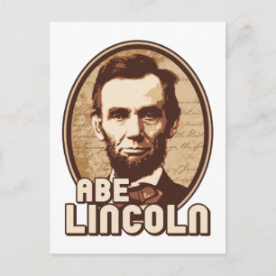 Abraham Lincoln Postkarte